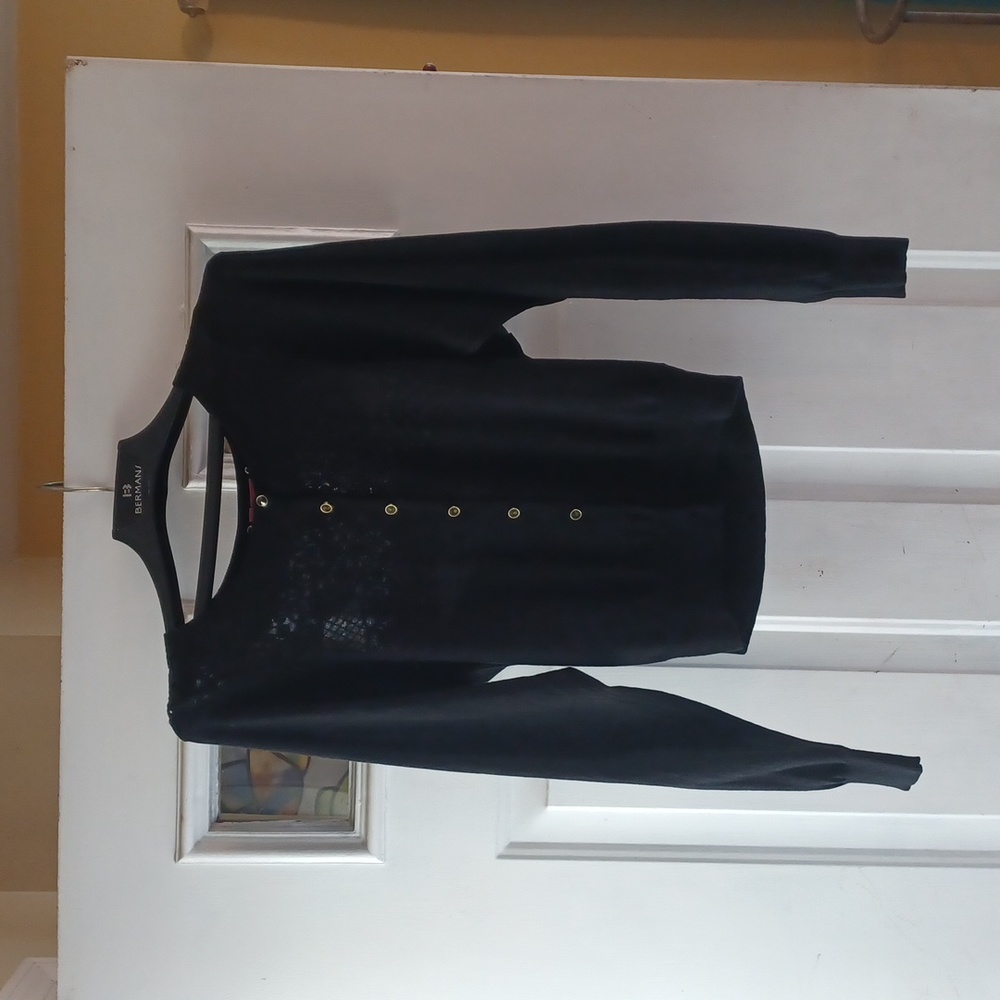 New! Gorgeous!!!Charlotte Tarantola,black, cardigan! Sz.S